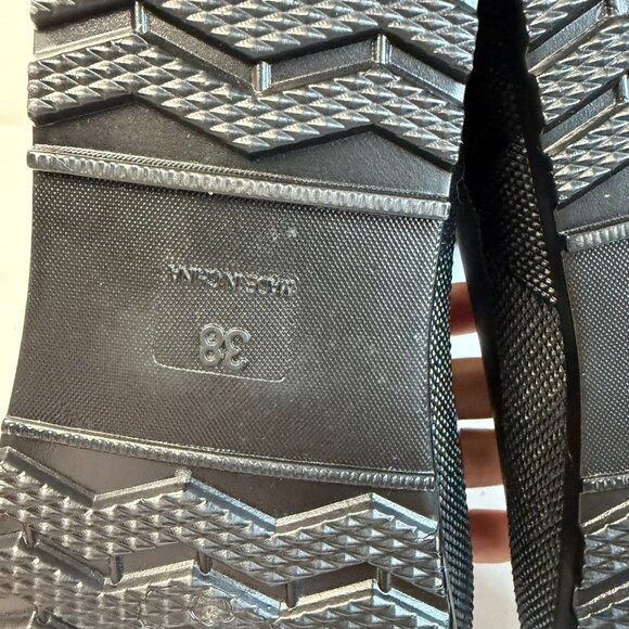 Rain Boots Women’s Size 7.5M Black Drawstring Outdoor Rubber Garden Farm Mud - Picture 11 of 11